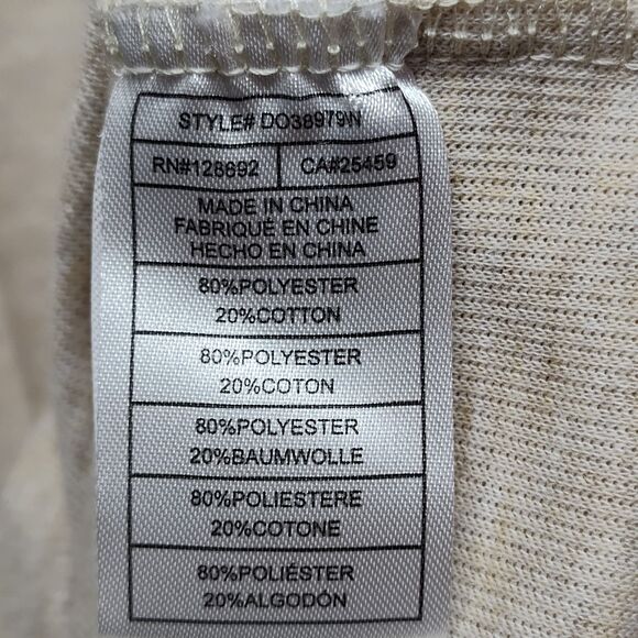 Steve Madden Sweater Mini Dress Women Size S Cream Short Sleeve Preppy Casual - Picture 8 of 9